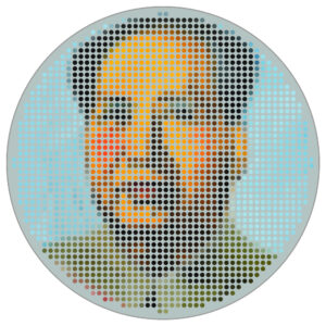 Fototapete Rund Mao-Ikone