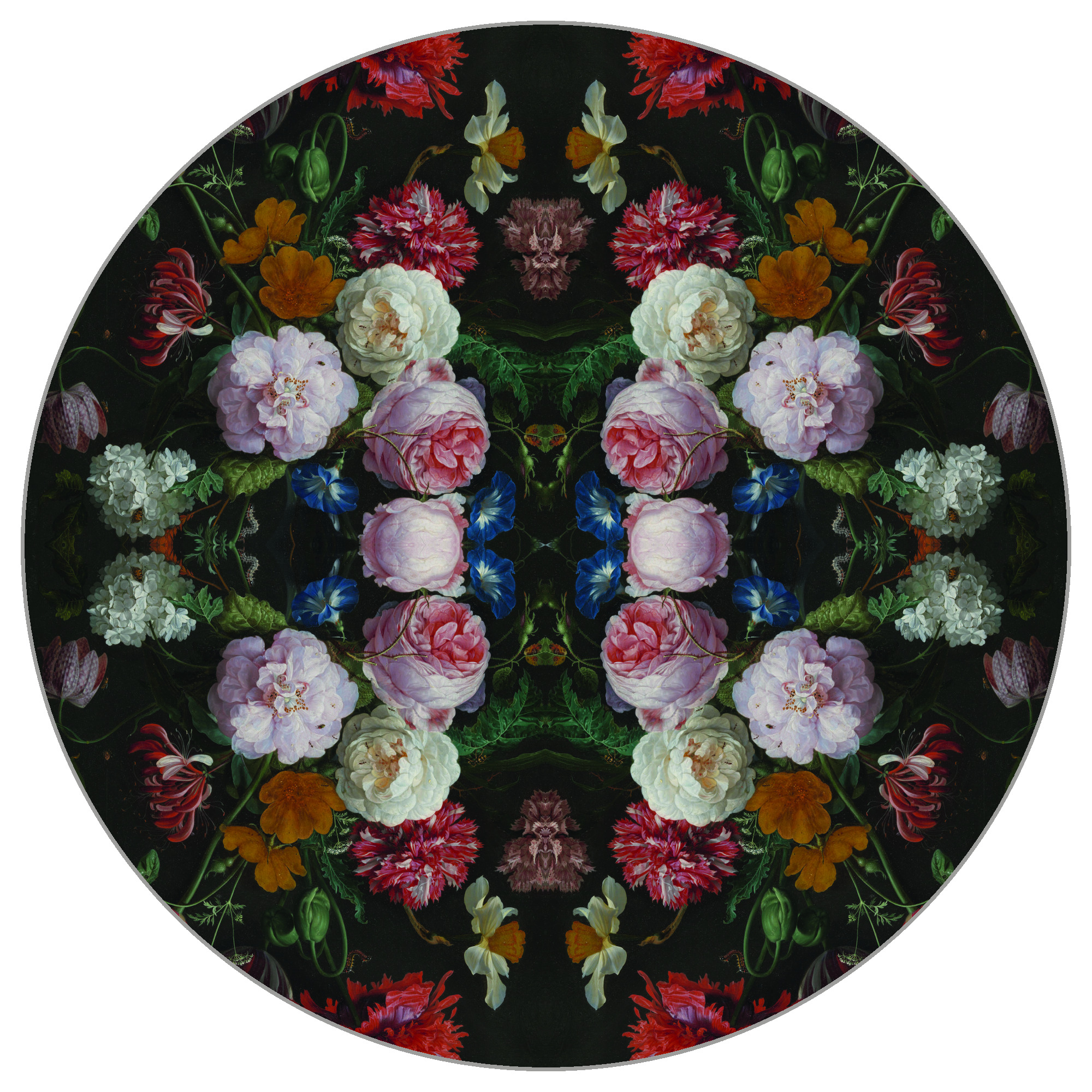 Fototapete Rund Kaleidabluma