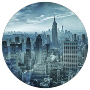 Fototapete Rund Hazy Gotham Von Stefena Schilbe