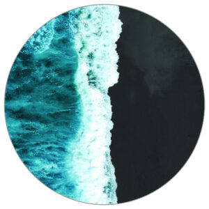 Fototapete Rund Isländische Kontraste