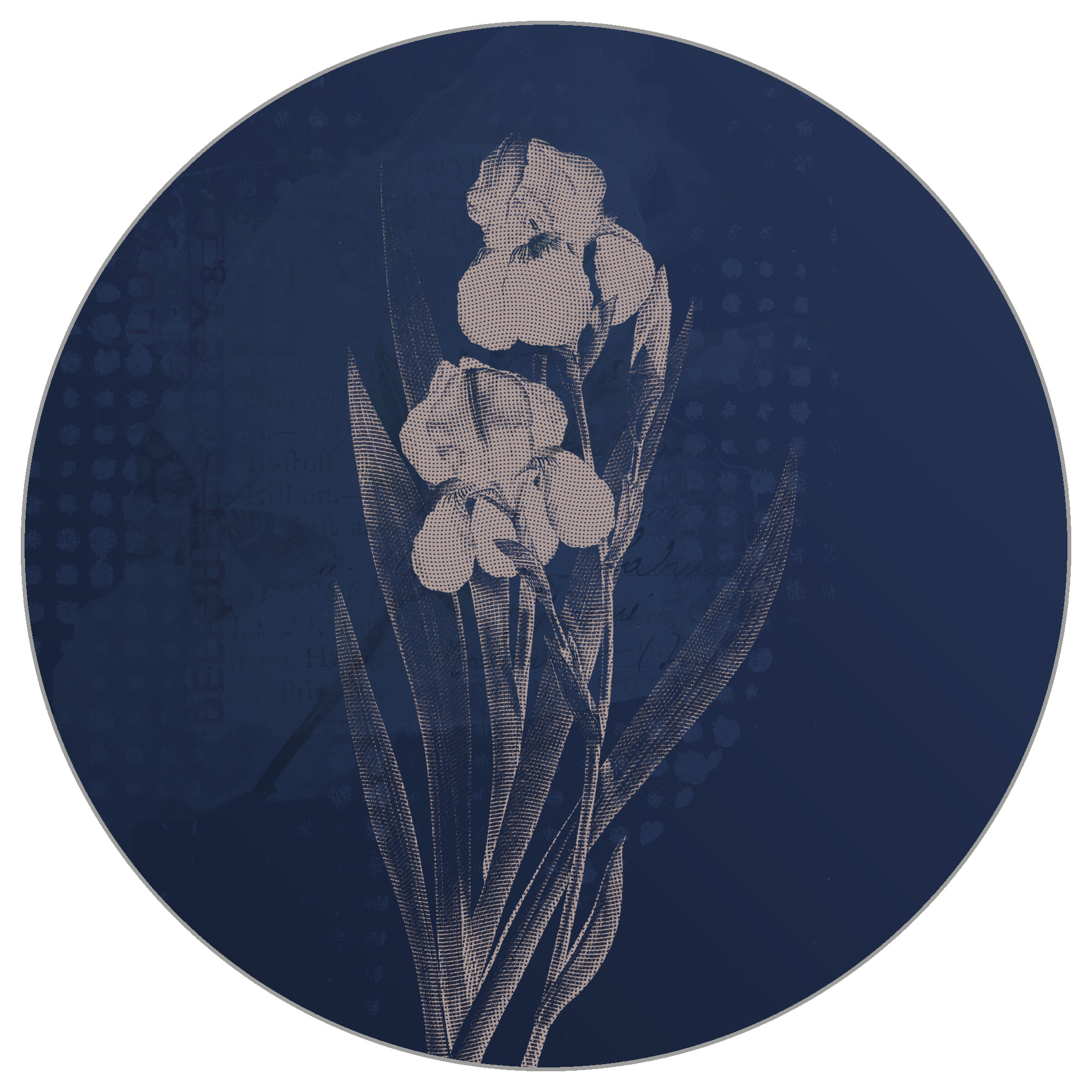 Fototapete Rund Dunkle Tropische Pflanzen Ii