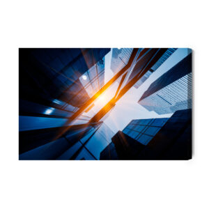 Leinwandbild Wolkenkratzer, Shanghai