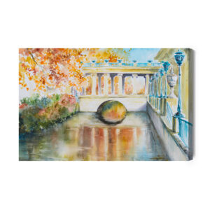 Leinwandbild Historischer Park In Warschau