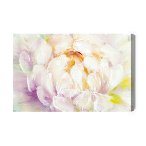 Leinwandbild Bemalte Pfingstrosenblüten