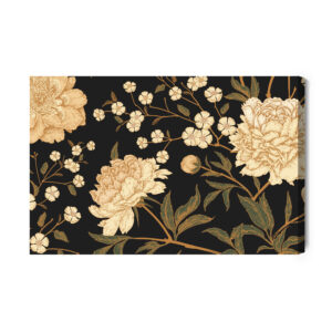 Leinwandbild Pfingstrosen Mit Stielen