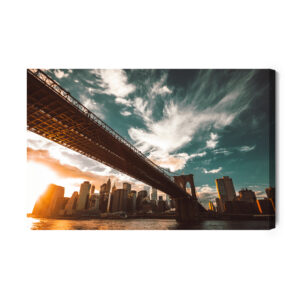 Leinwandbild Sonnenuntergang In New York