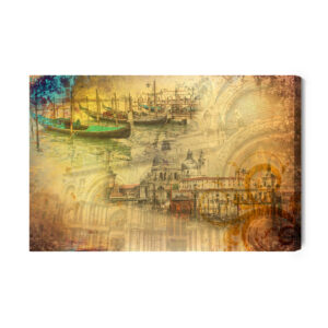 Leinwandbild Venezianische Charms Im Vintage-Stil