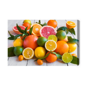 Leinwandbild Saftige Zitrusfrüchte