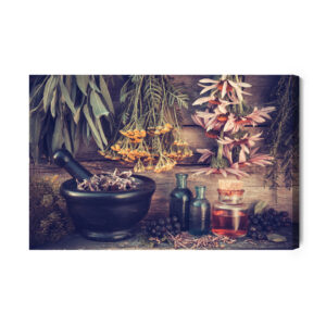 Leinwandbild Kräuter- Und Gewürzecke