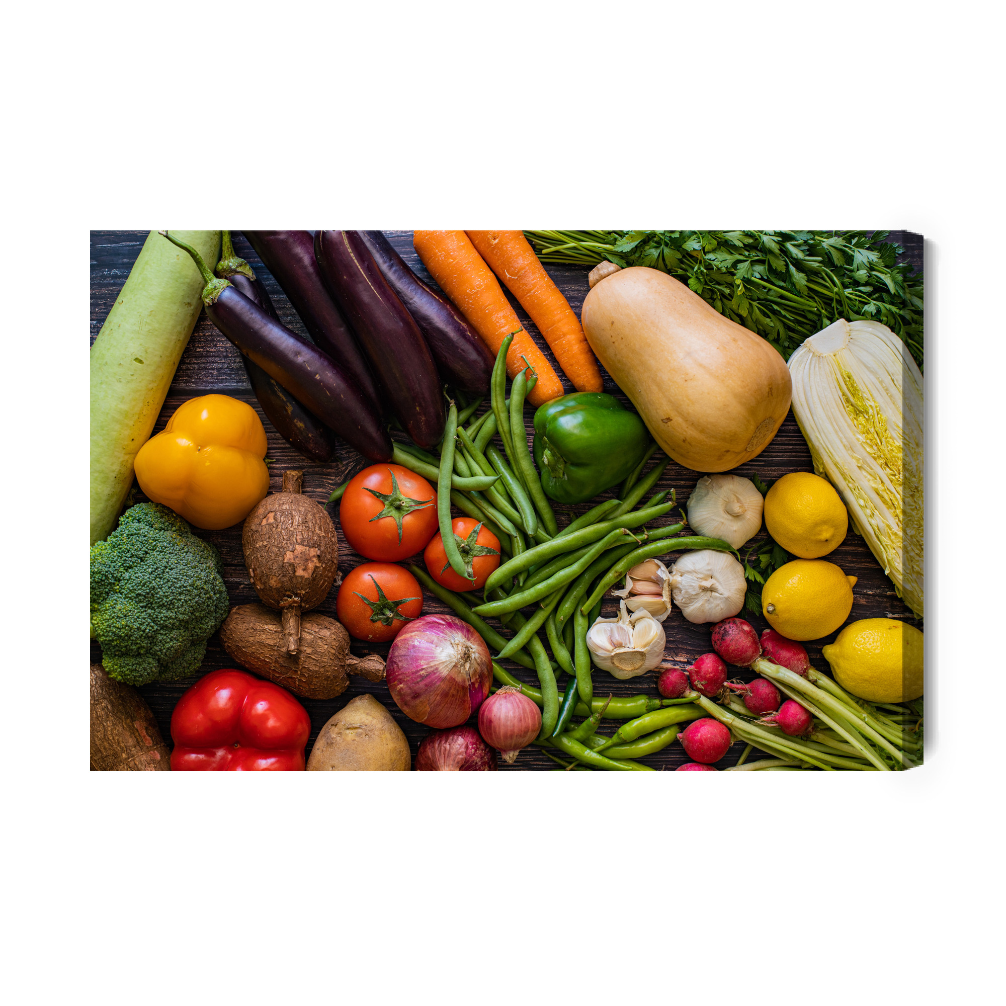 Leinwandbild Gemüsetisch
