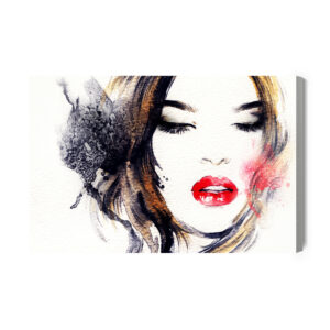 Leinwandbild Abstraktes Frauenportrait