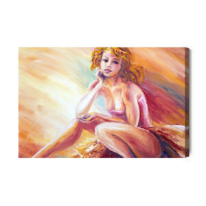 Leinwandbild Bemalte Tänzerin