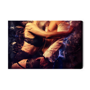 Leinwandbild Ein Paar In Heißer Pose