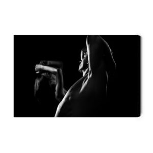 Leinwandbild Trainierendes Paar