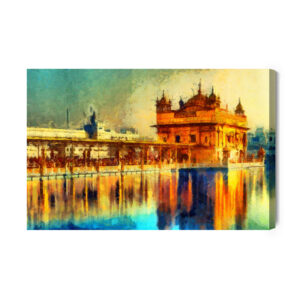 Leinwandbild Goldener Tempel In Amritsar