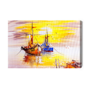 Leinwandbild Venezianische Schiffe