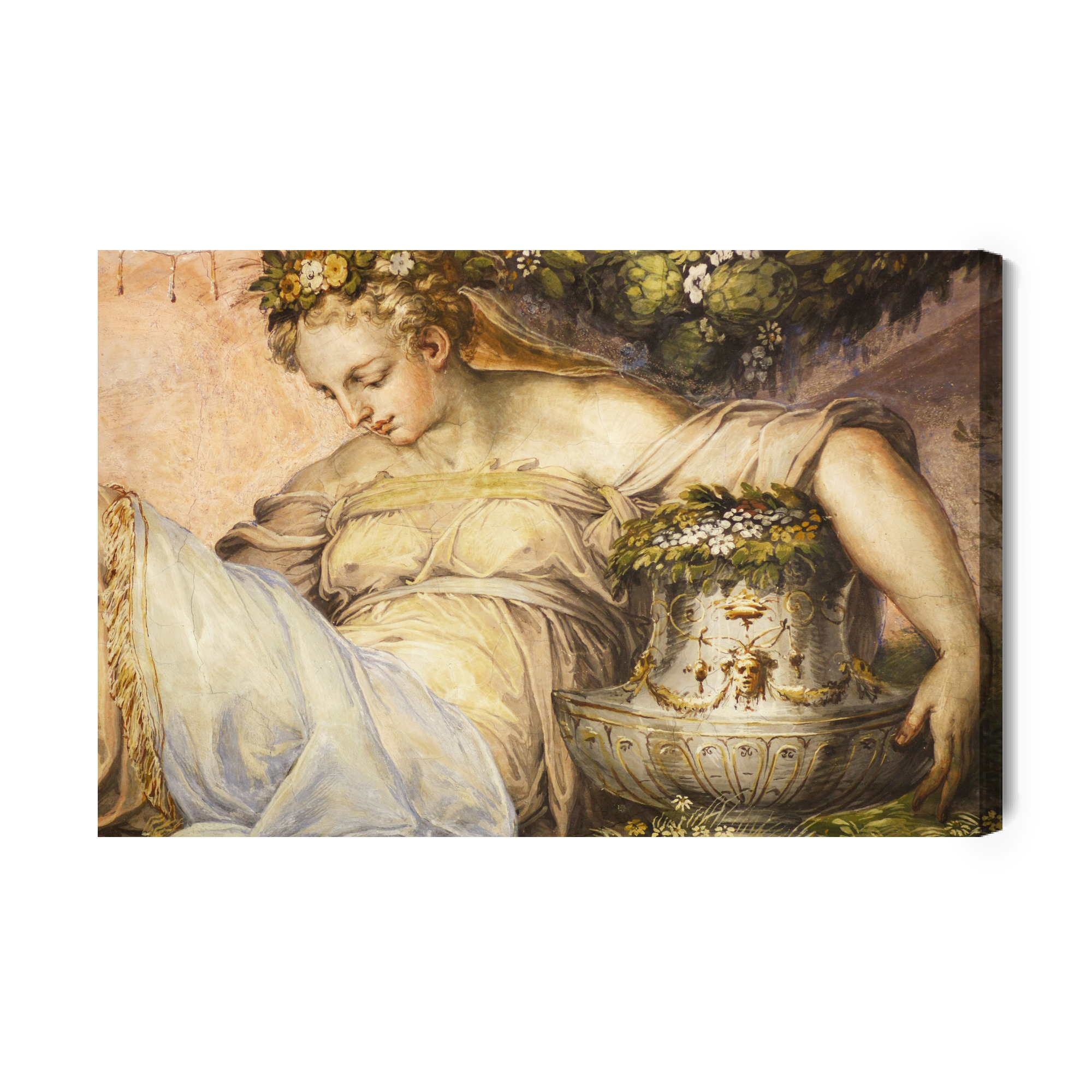 Leinwandbild Nachdenkliche Junge Frau