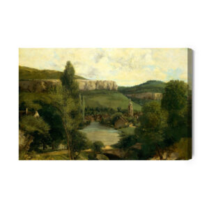 Leinwandbild Gustave Courbet "Ornans View" Reproduktion