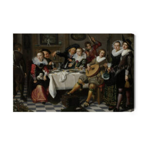 Leinwandbild Isack Elyas "Merry Company" Reproduktion