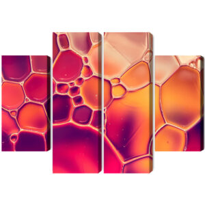 Mehrteiliges Bild Wassertropfen Im Makromaßstab