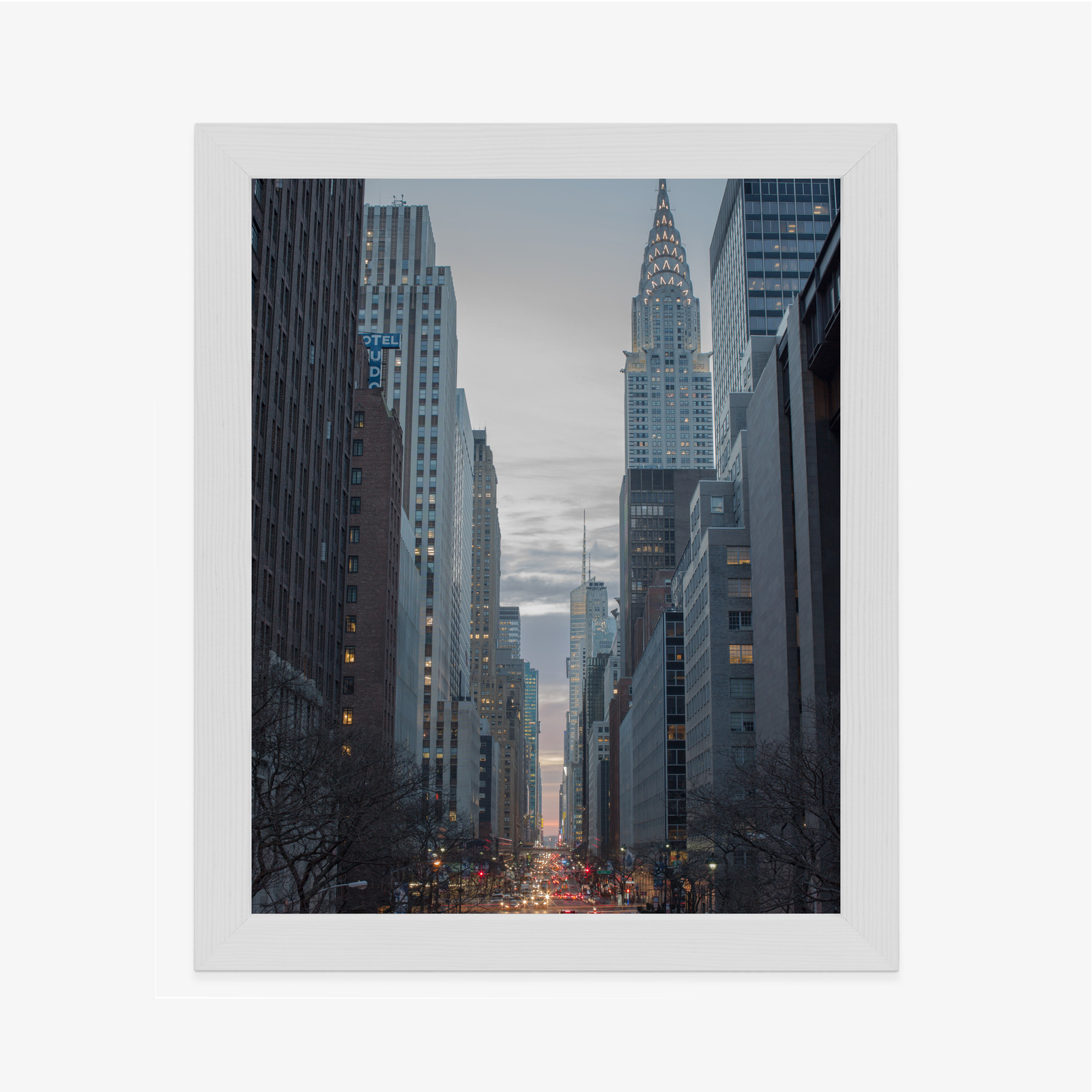 Poster Blick Auf Die 42. Straße In Manhattan Rahmen Aluminium Farbe Schwarz – Bild 8