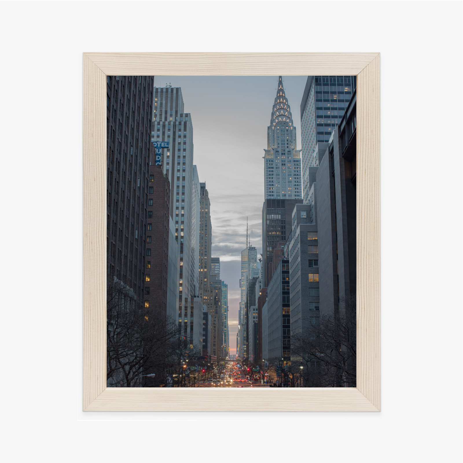 Poster Blick Auf Die 42. Straße In Manhattan Rahmen Aluminium Farbe Schwarz – Bild 10