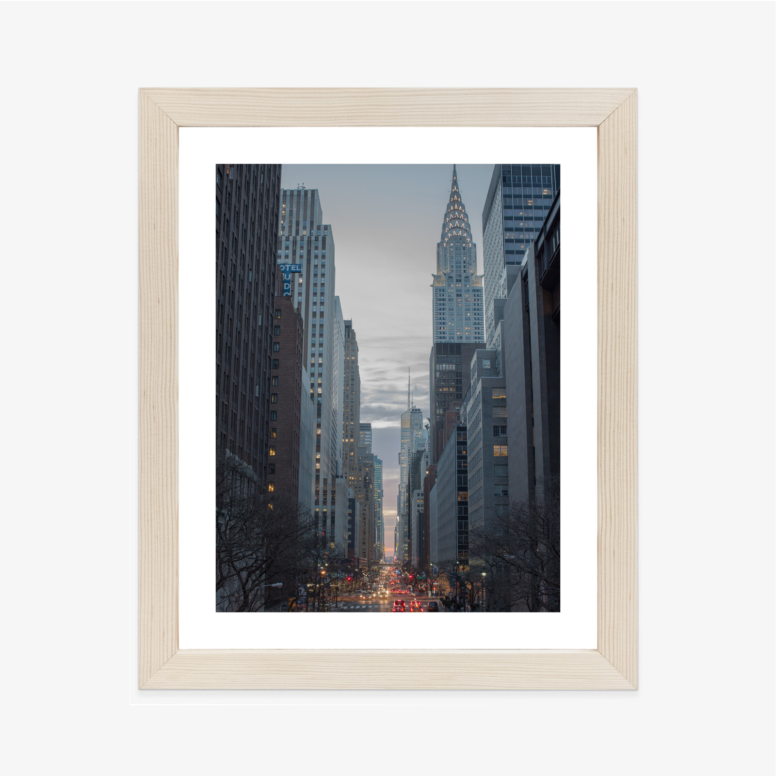 Poster Blick Auf Die 42. Straße In Manhattan Rahmen Aluminium Farbe Schwarz – Bild 11