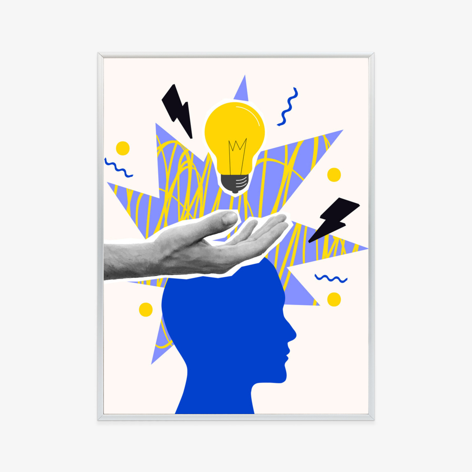 Poster Eine Markante Idee Im Stil Der Pop Art Rahmen Aluminium Farbe Schwarz – Bild 2