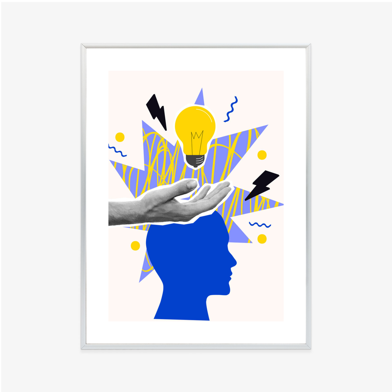 Poster Eine Markante Idee Im Stil Der Pop Art Rahmen Aluminium Farbe Schwarz – Bild 6