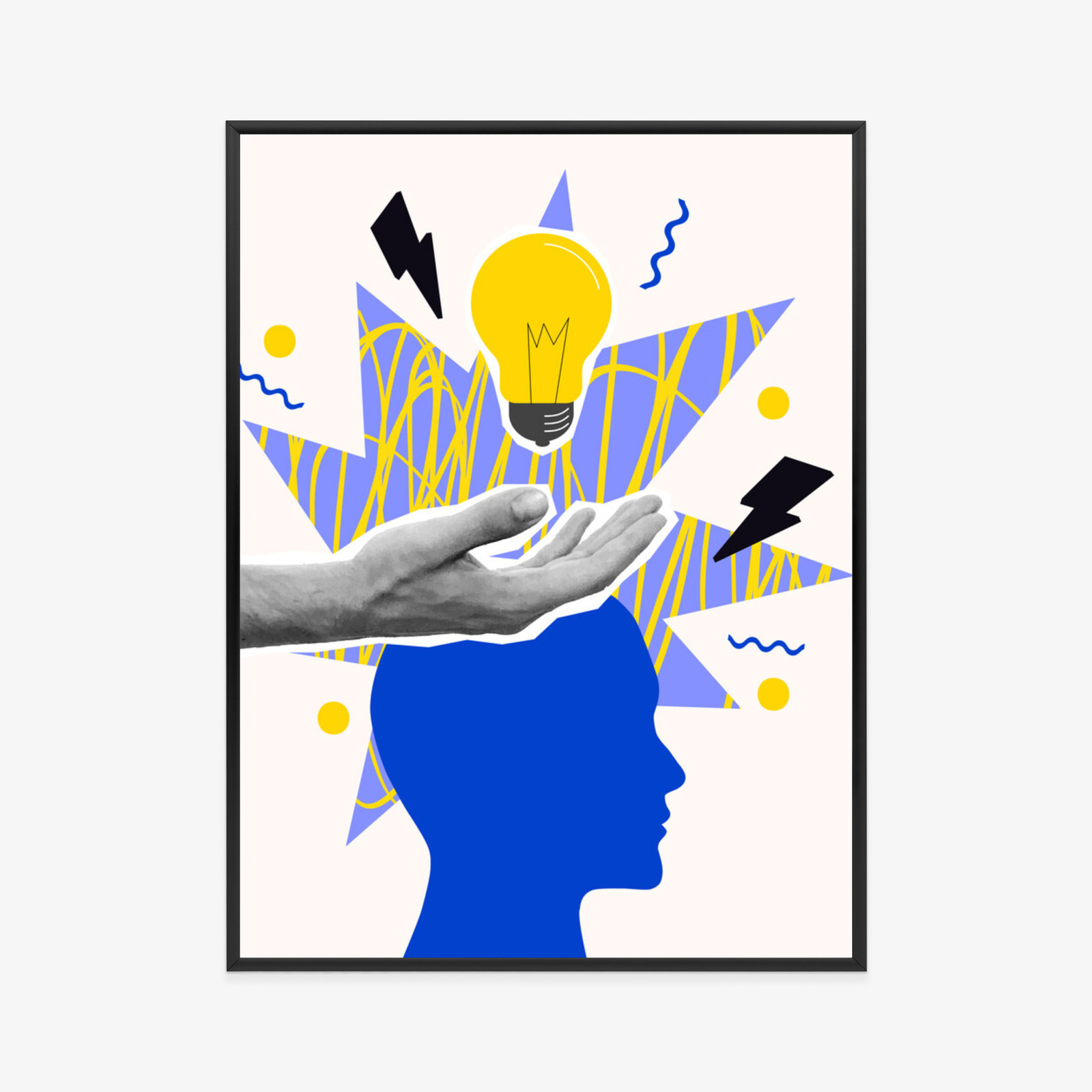 Poster Eine Markante Idee Im Stil Der Pop Art Rahmen Aluminium Farbe Schwarz