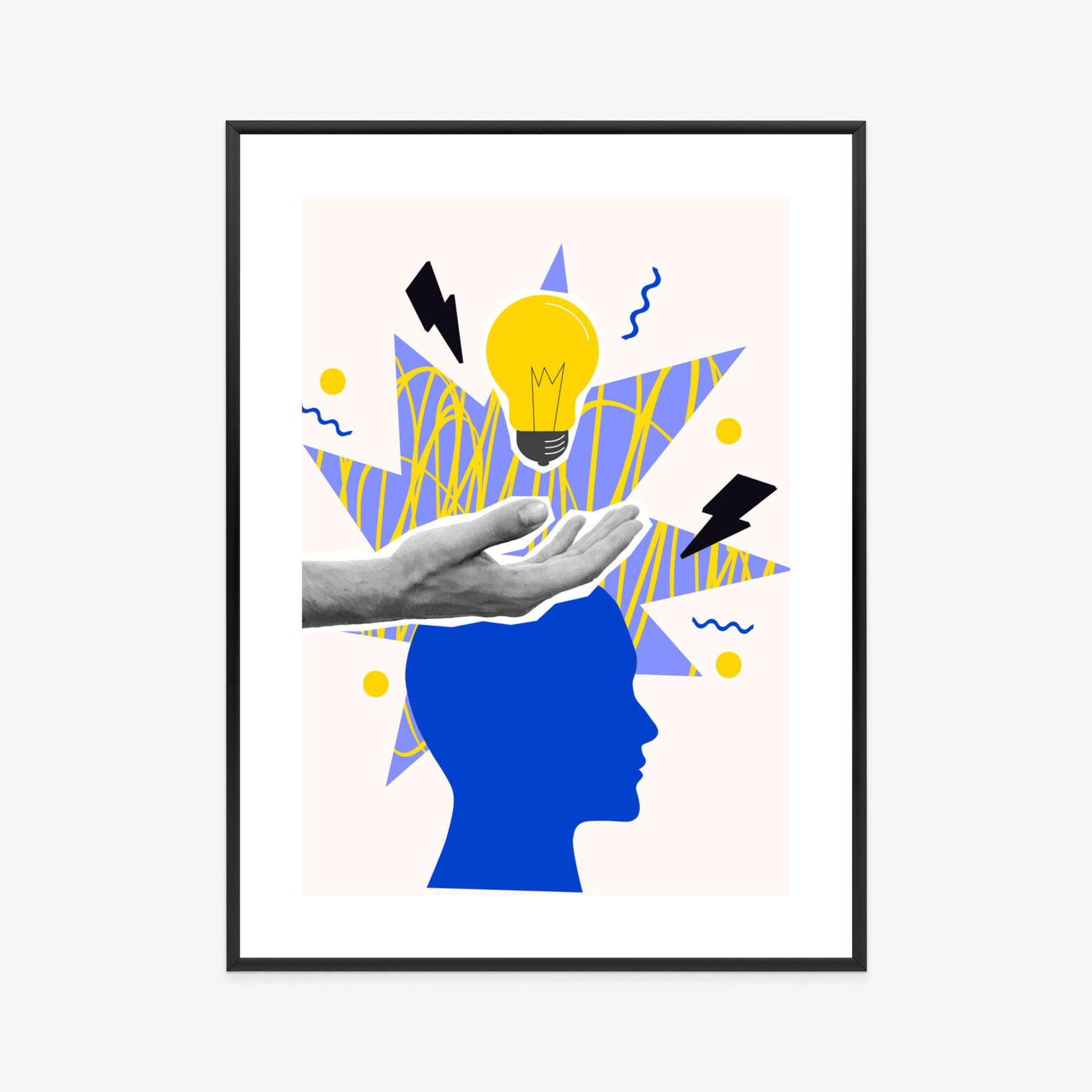 Poster Eine Markante Idee Im Stil Der Pop Art Rahmen Aluminium Farbe Schwarz – Bild 5