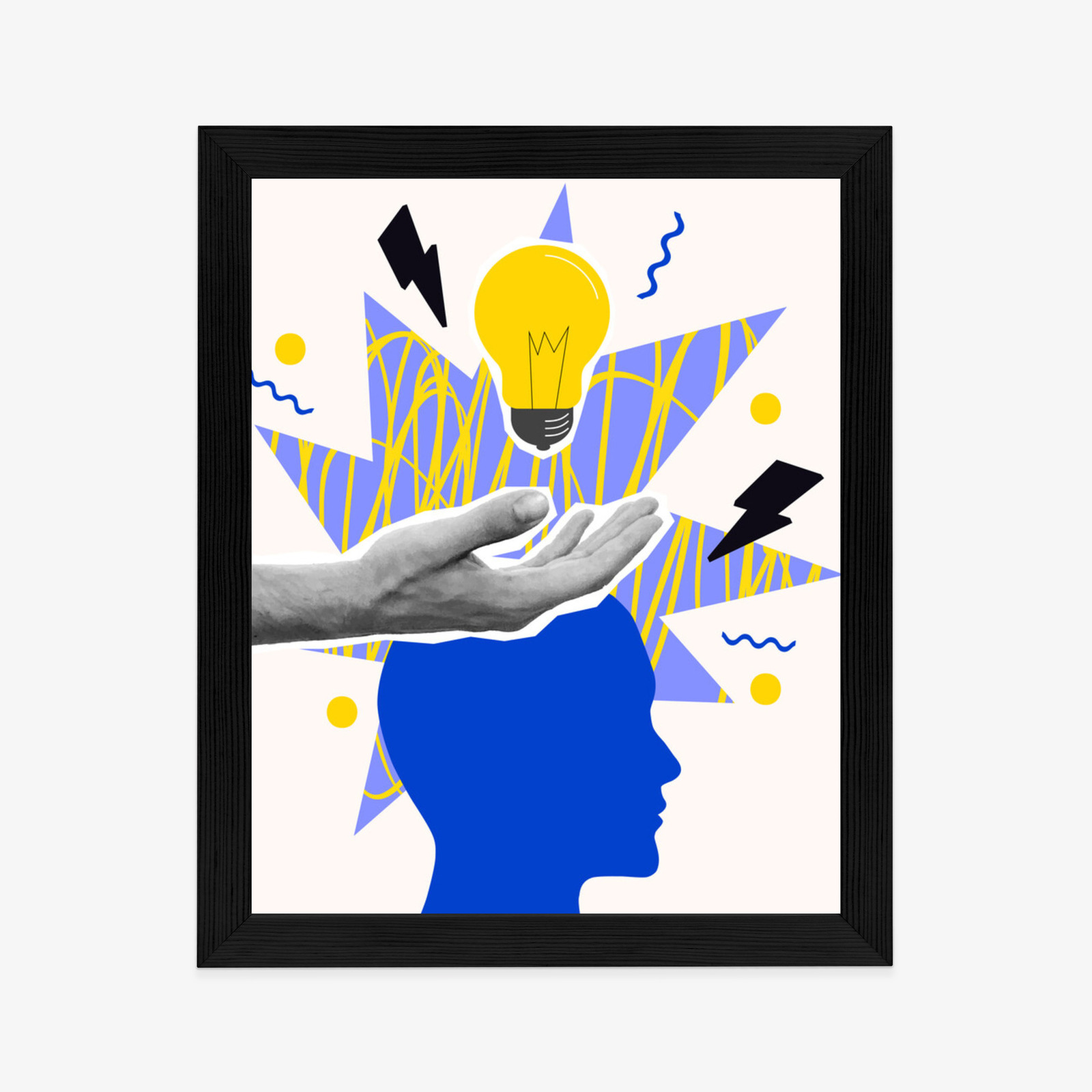 Poster Eine Markante Idee Im Stil Der Pop Art Rahmen Aluminium Farbe Schwarz – Bild 8