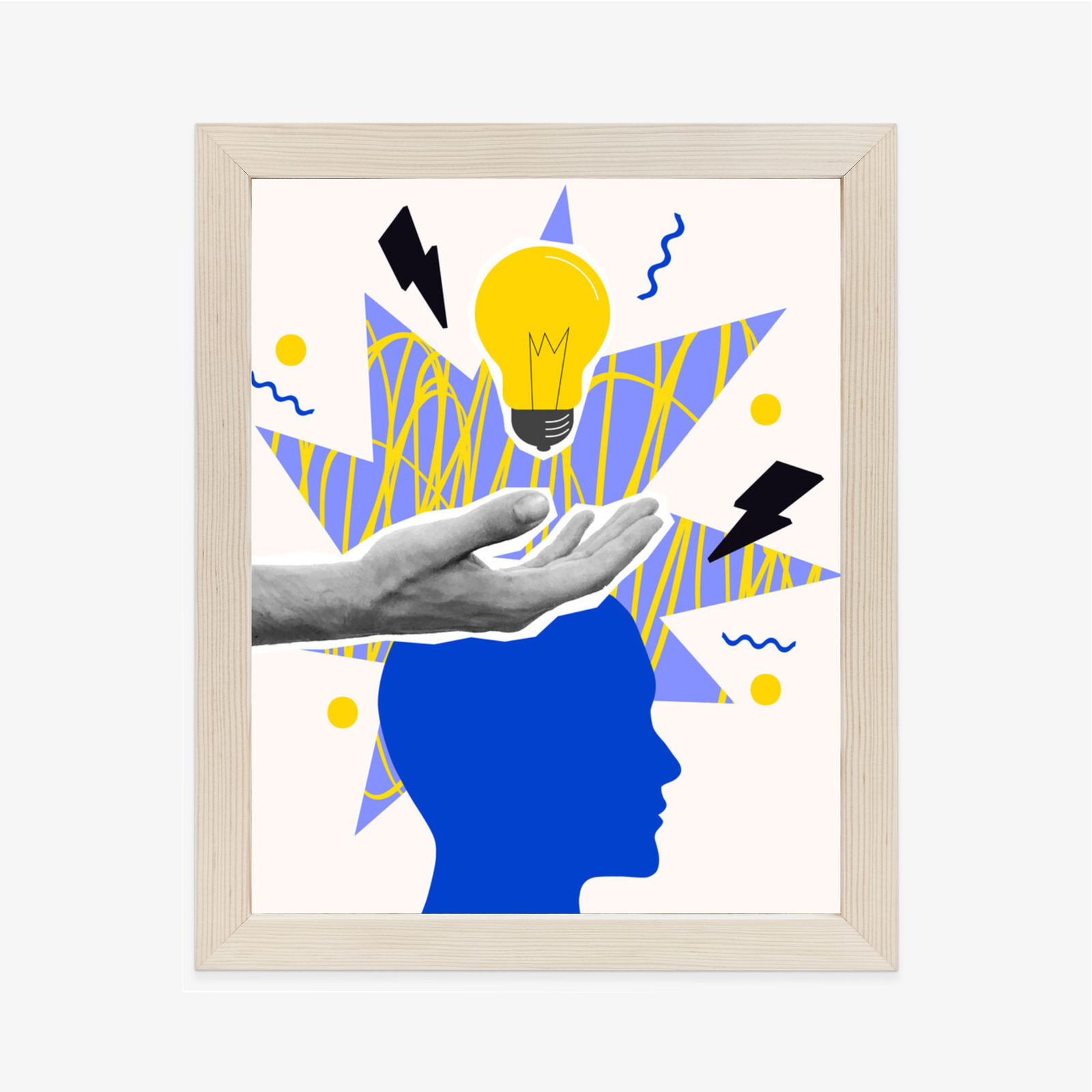 Poster Eine Markante Idee Im Stil Der Pop Art Rahmen Aluminium Farbe Schwarz – Bild 11