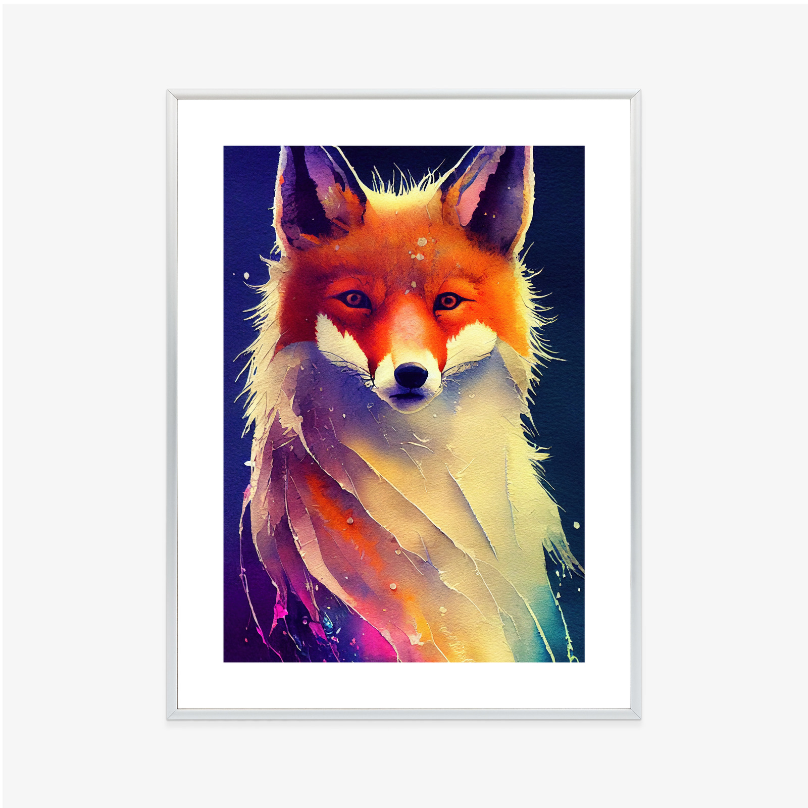 Poster Beautiful Fine Art Portrait Of Red Fox. Generated By Ai, Is Not Based On Any Original Image, Character Or Person – Bild 8