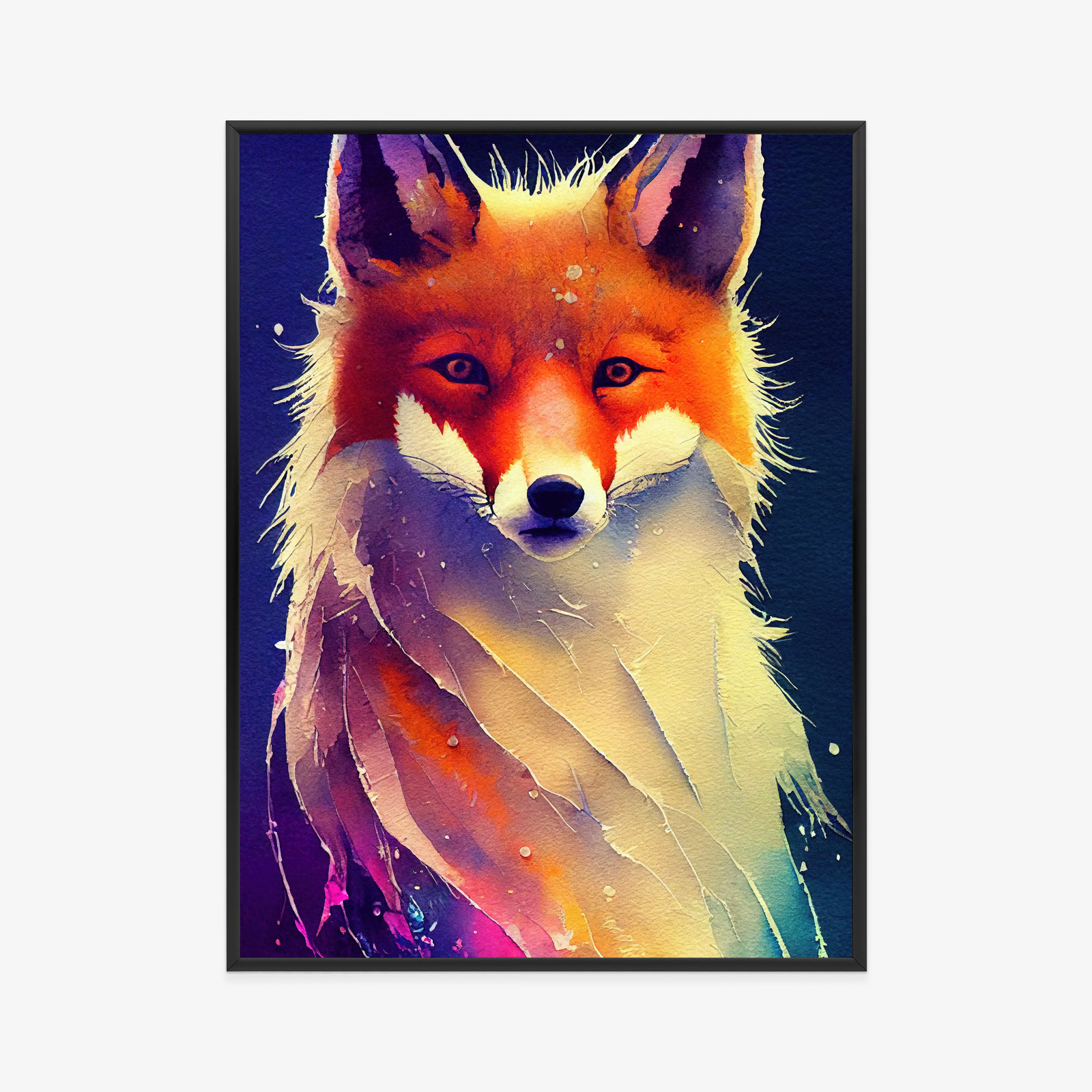 Poster Beautiful Fine Art Portrait Of Red Fox. Generated By Ai, Is Not Based On Any Original Image, Character Or Person – Bild 11