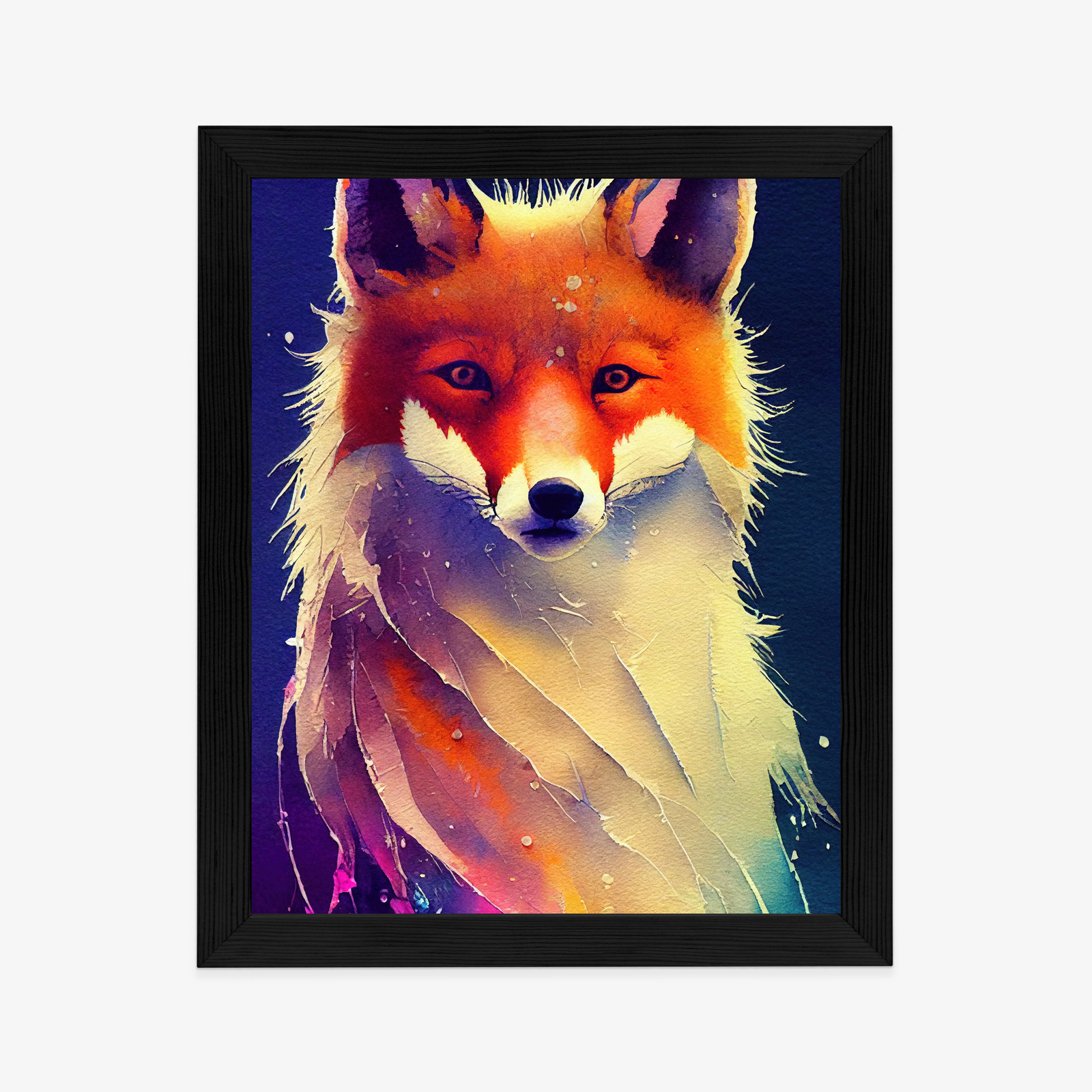 Poster Beautiful Fine Art Portrait Of Red Fox. Generated By Ai, Is Not Based On Any Original Image, Character Or Person – Bild 6