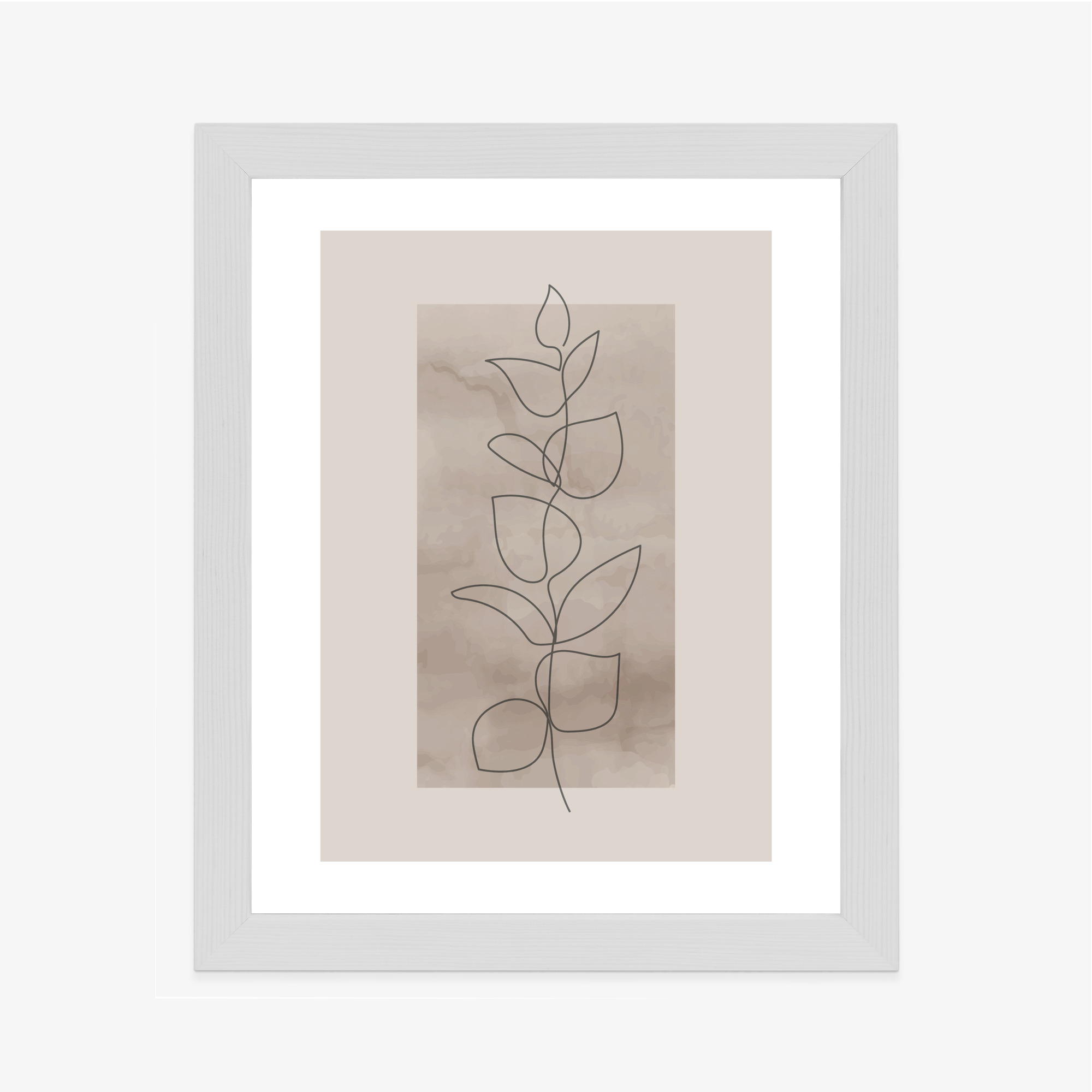 Poster Abstrakte Minimalistische Pflanze Auf Beigem Hintergrund – Bild 5