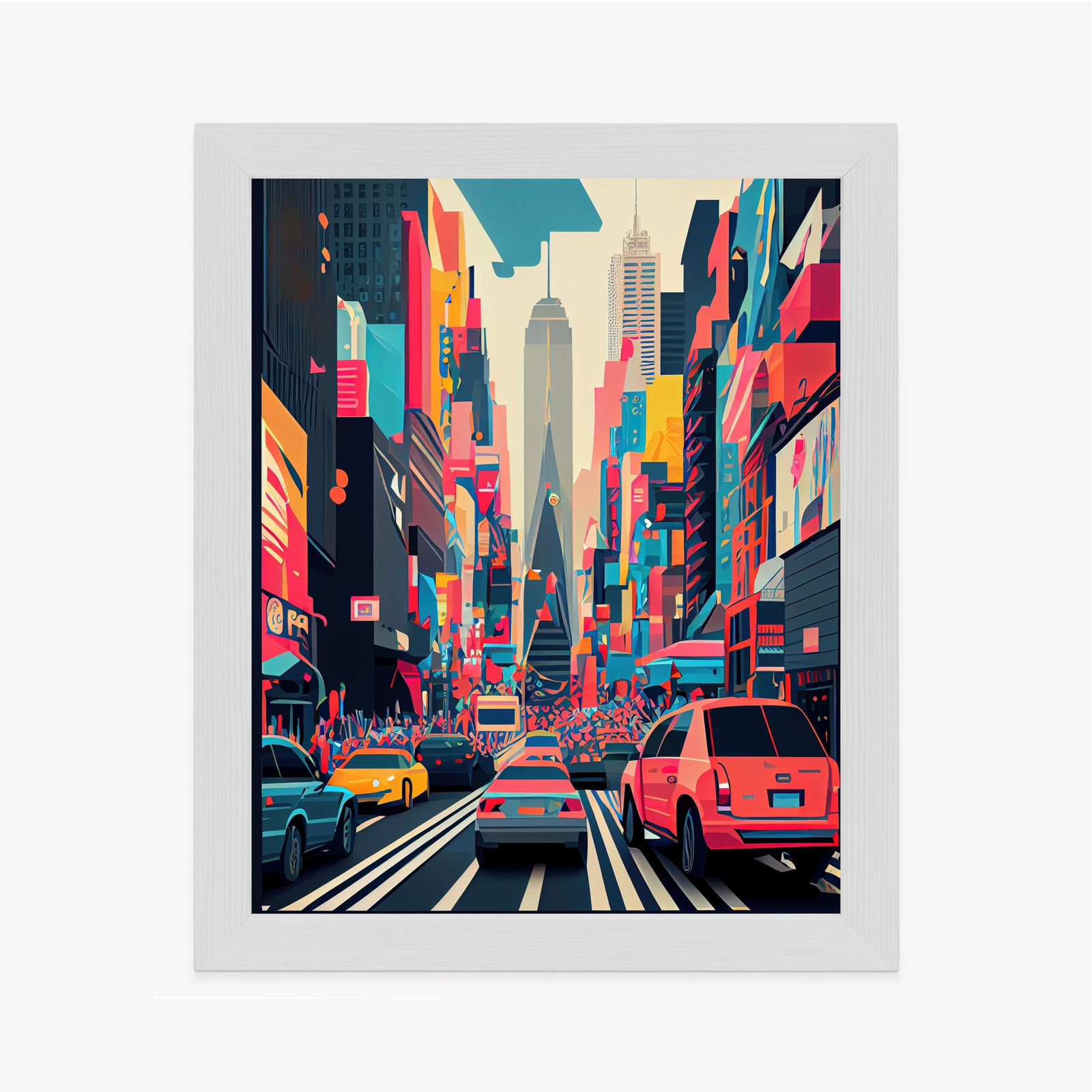 Poster Bunte Autos Auf Der Straße Von New York, Abstraktion – Bild 6