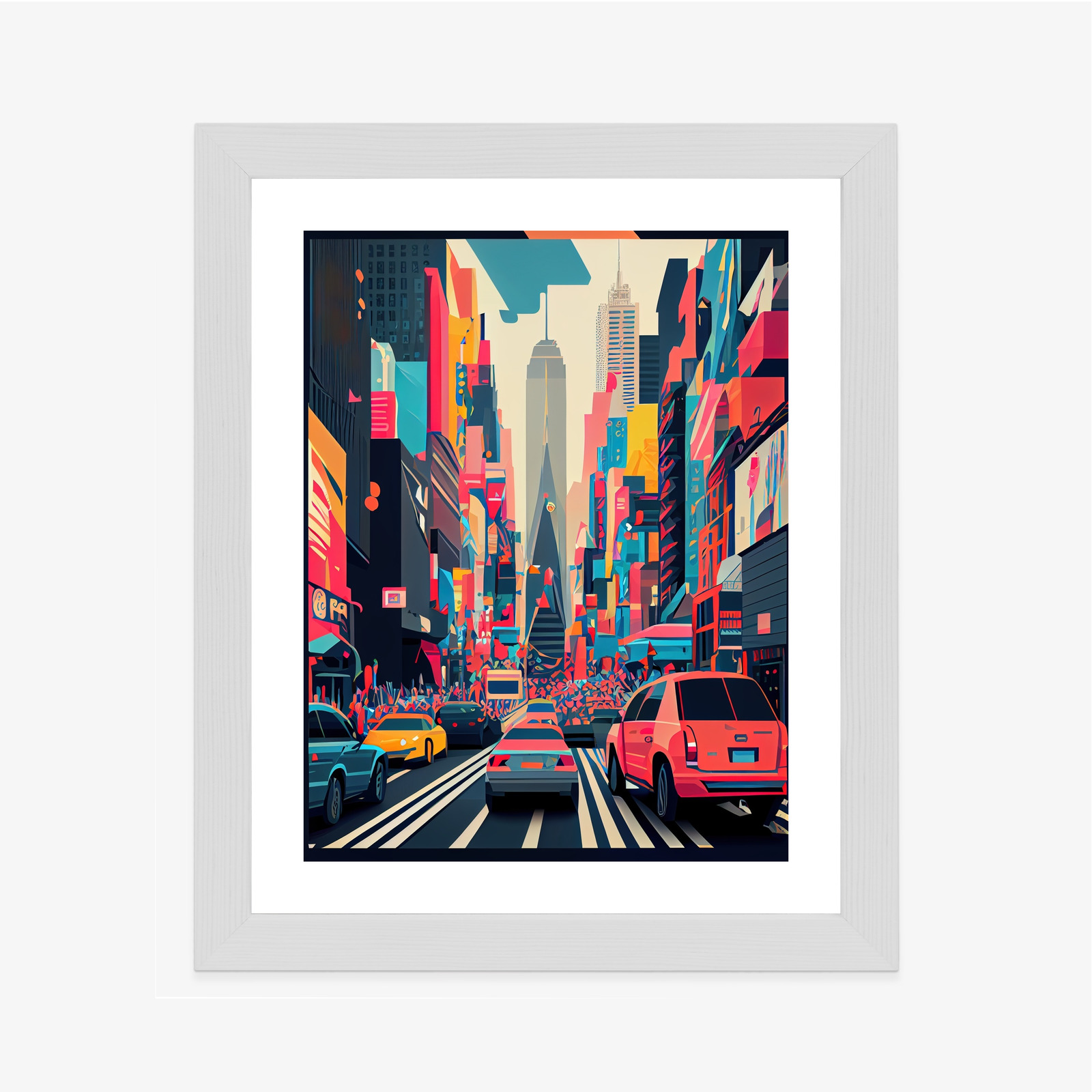 Poster Bunte Autos Auf Der Straße Von New York, Abstraktion – Bild 8