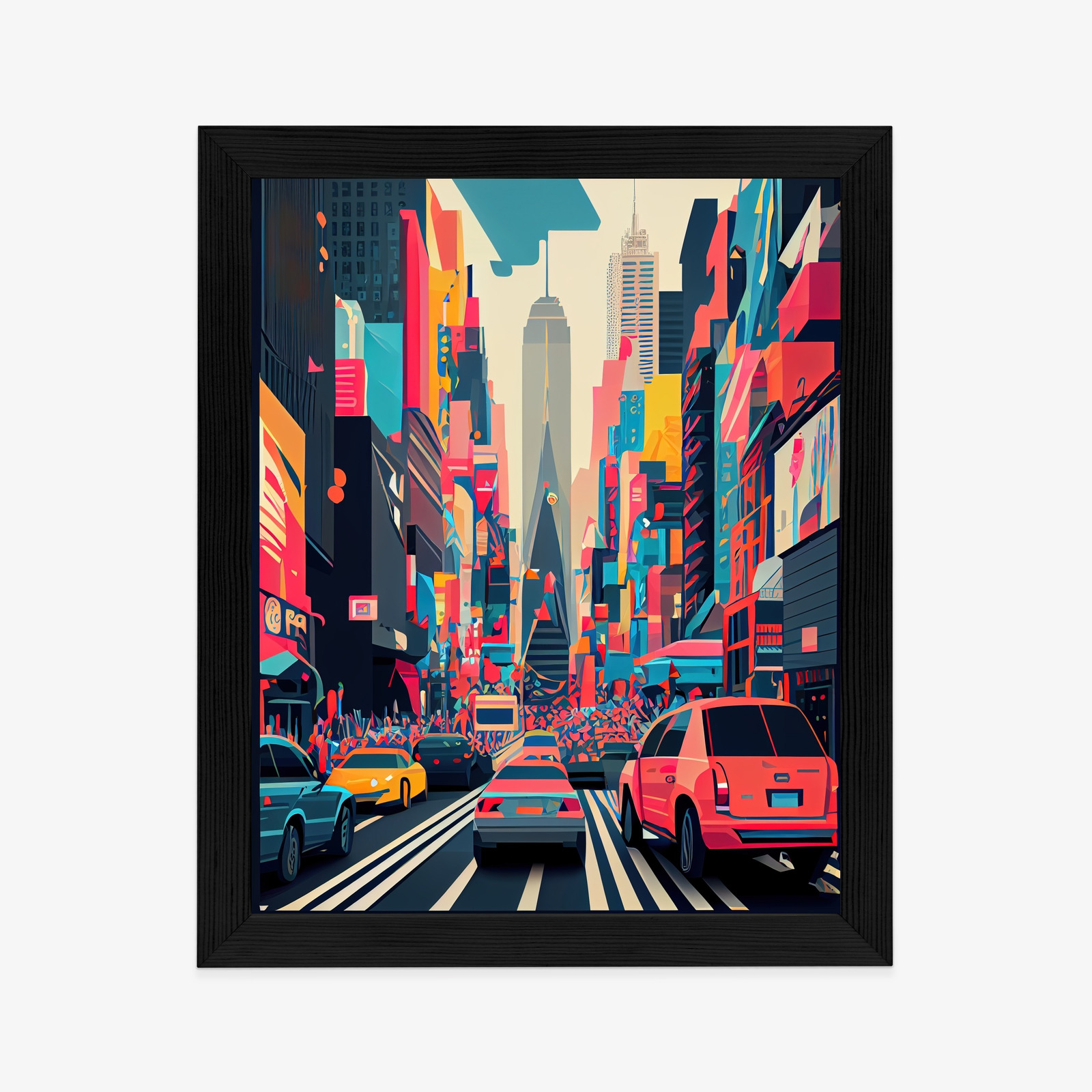 Poster Bunte Autos Auf Der Straße Von New York, Abstraktion – Bild 7