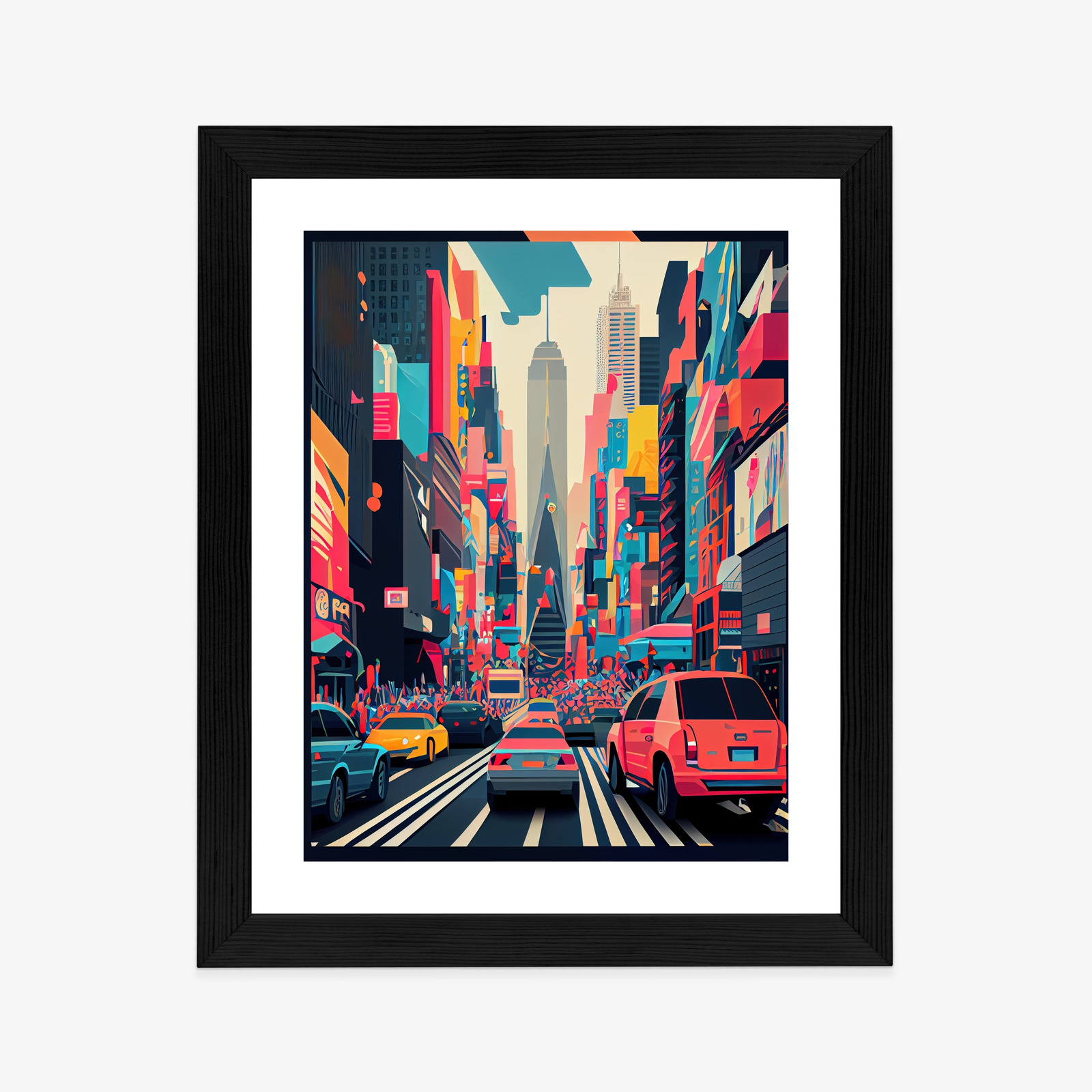 Poster Bunte Autos Auf Der Straße Von New York, Abstraktion – Bild 9