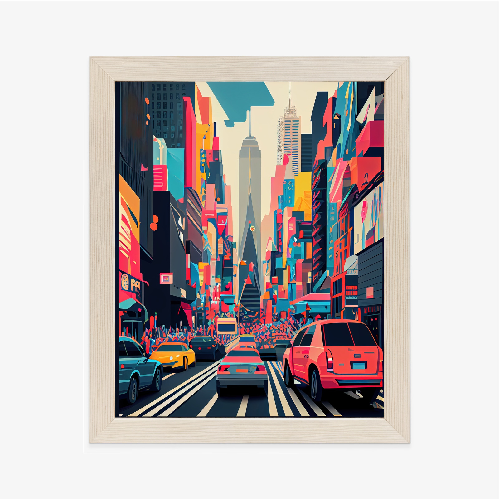 Poster Bunte Autos Auf Der Straße Von New York, Abstraktion – Bild 10