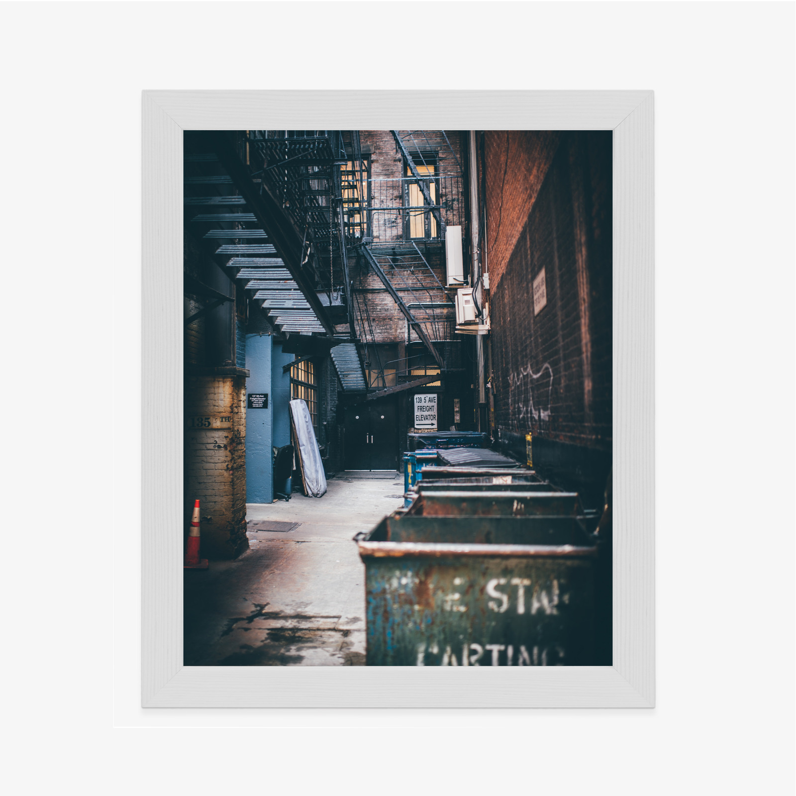 Poster Straßenarchitektur In New York Rahmen Aluminium Farbe Schwarz – Bild 6