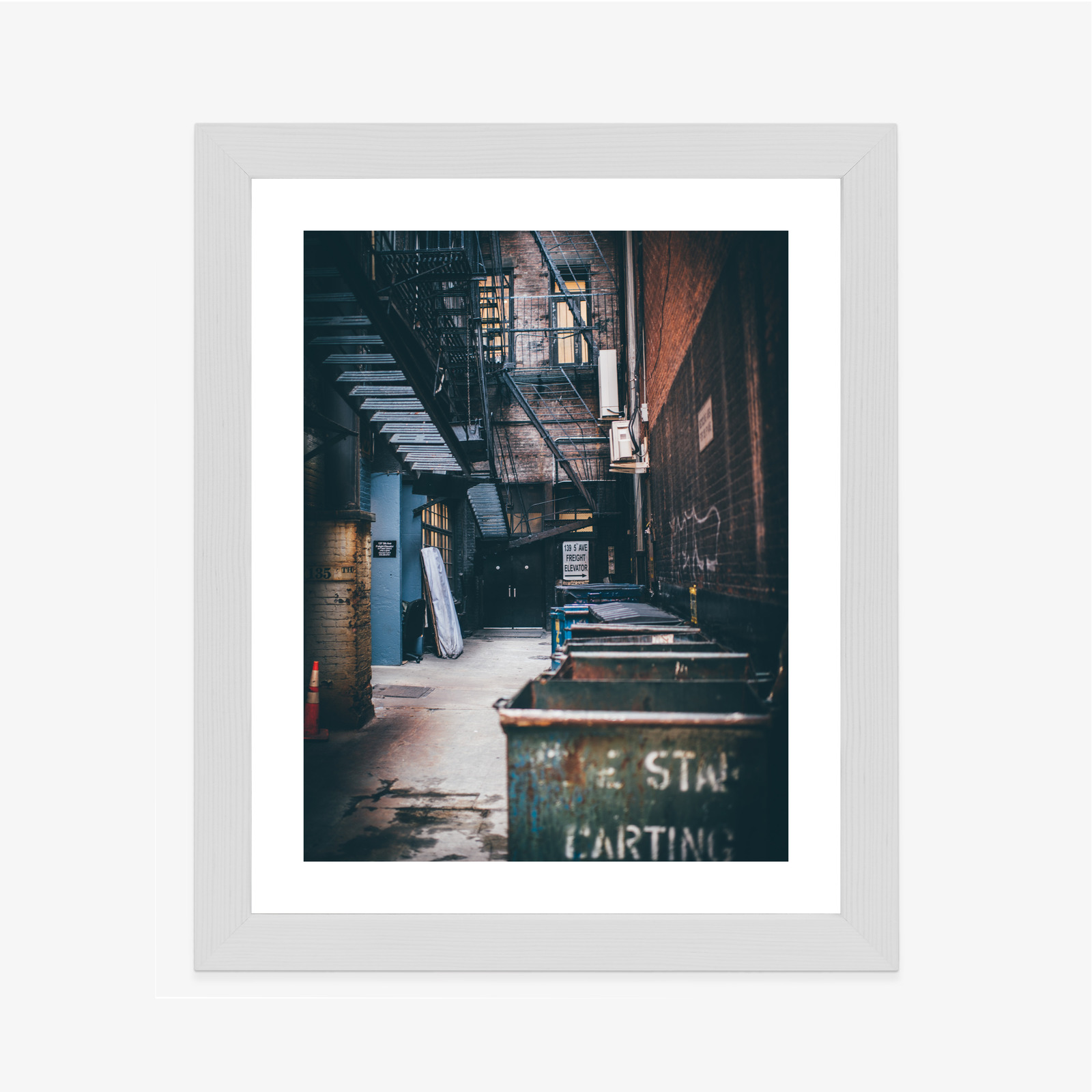 Poster Straßenarchitektur In New York Rahmen Aluminium Farbe Schwarz – Bild 8