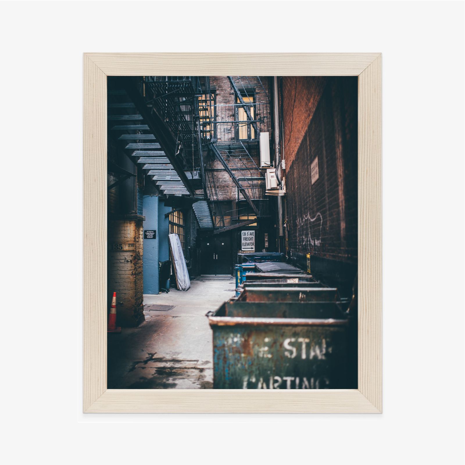 Poster Straßenarchitektur In New York Rahmen Aluminium Farbe Schwarz – Bild 10