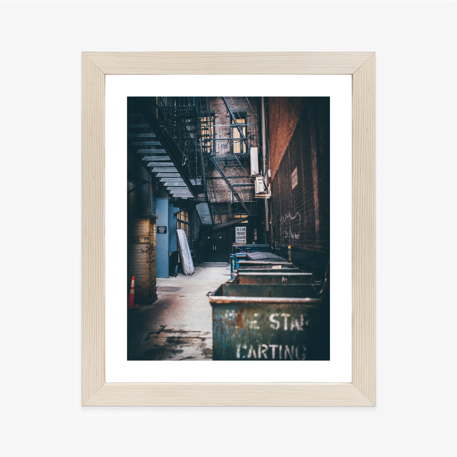 Poster Straßenarchitektur In New York Rahmen Aluminium Farbe Schwarz – Bild 11