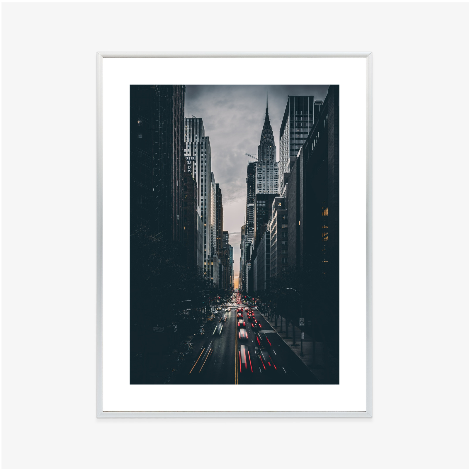 Poster New Yorker Straße Und Architektur Rahmen Aluminium Farbe Schwarz – Bild 5