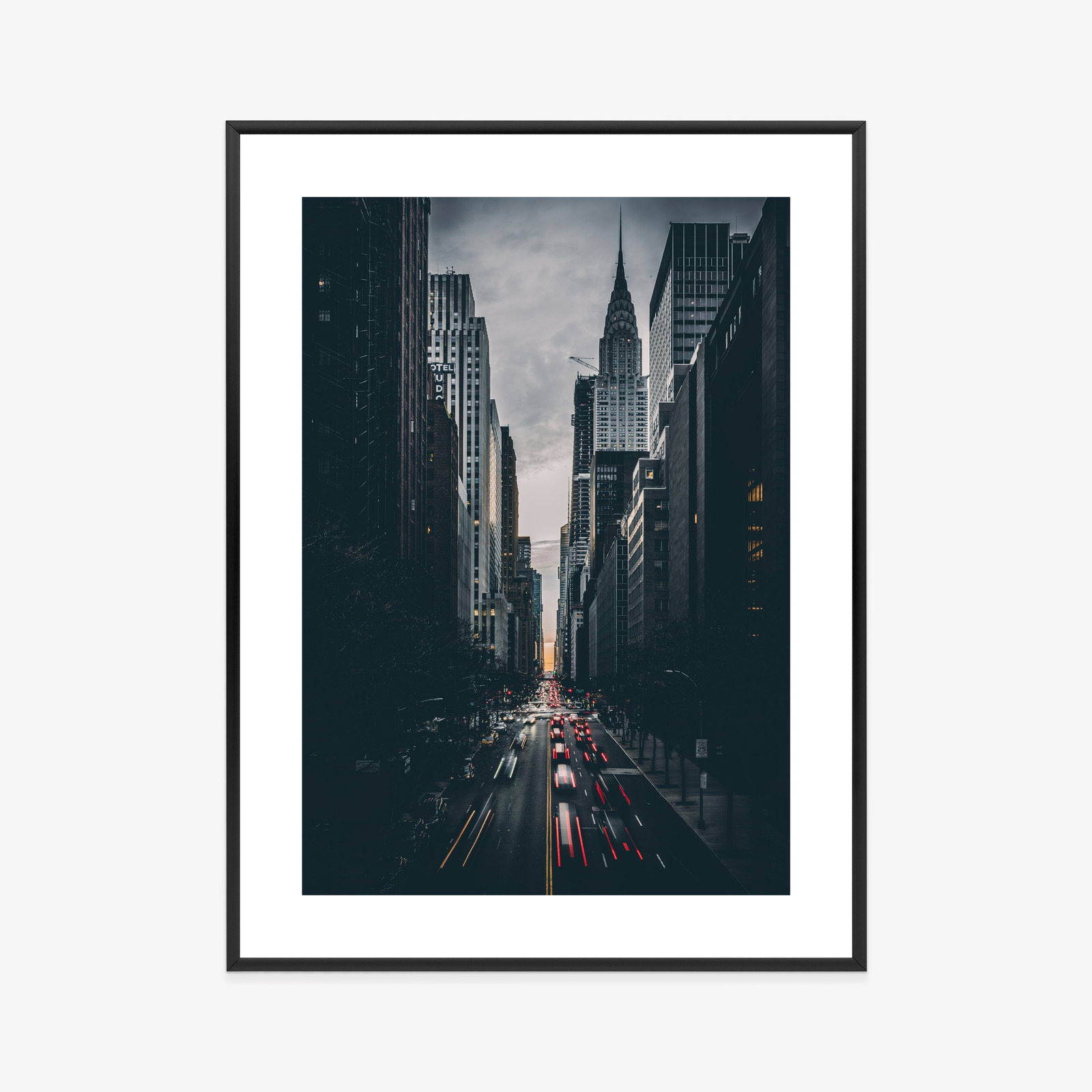 Poster New Yorker Straße Und Architektur Rahmen Aluminium Farbe Schwarz – Bild 4