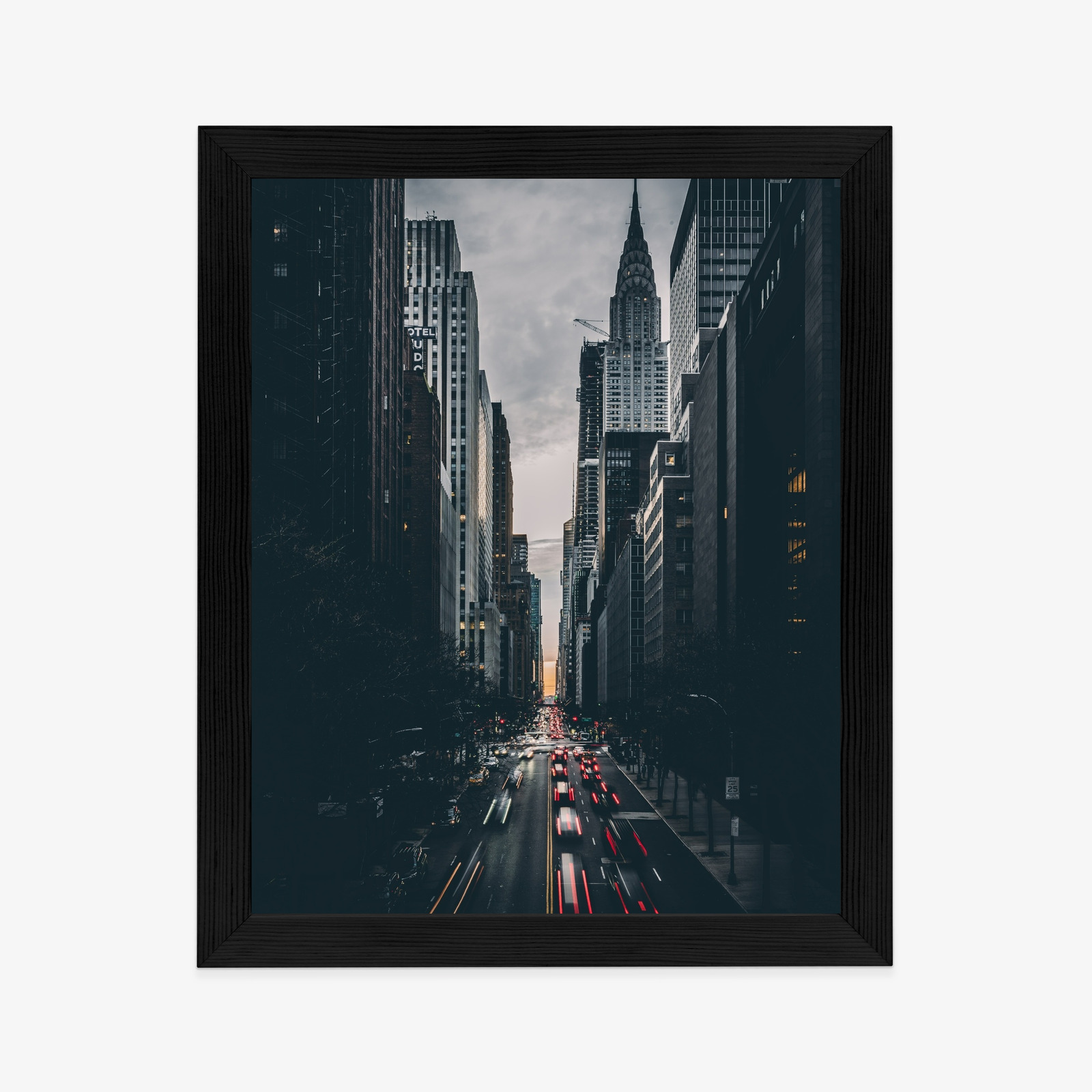 Poster New Yorker Straße Und Architektur Rahmen Aluminium Farbe Schwarz – Bild 7