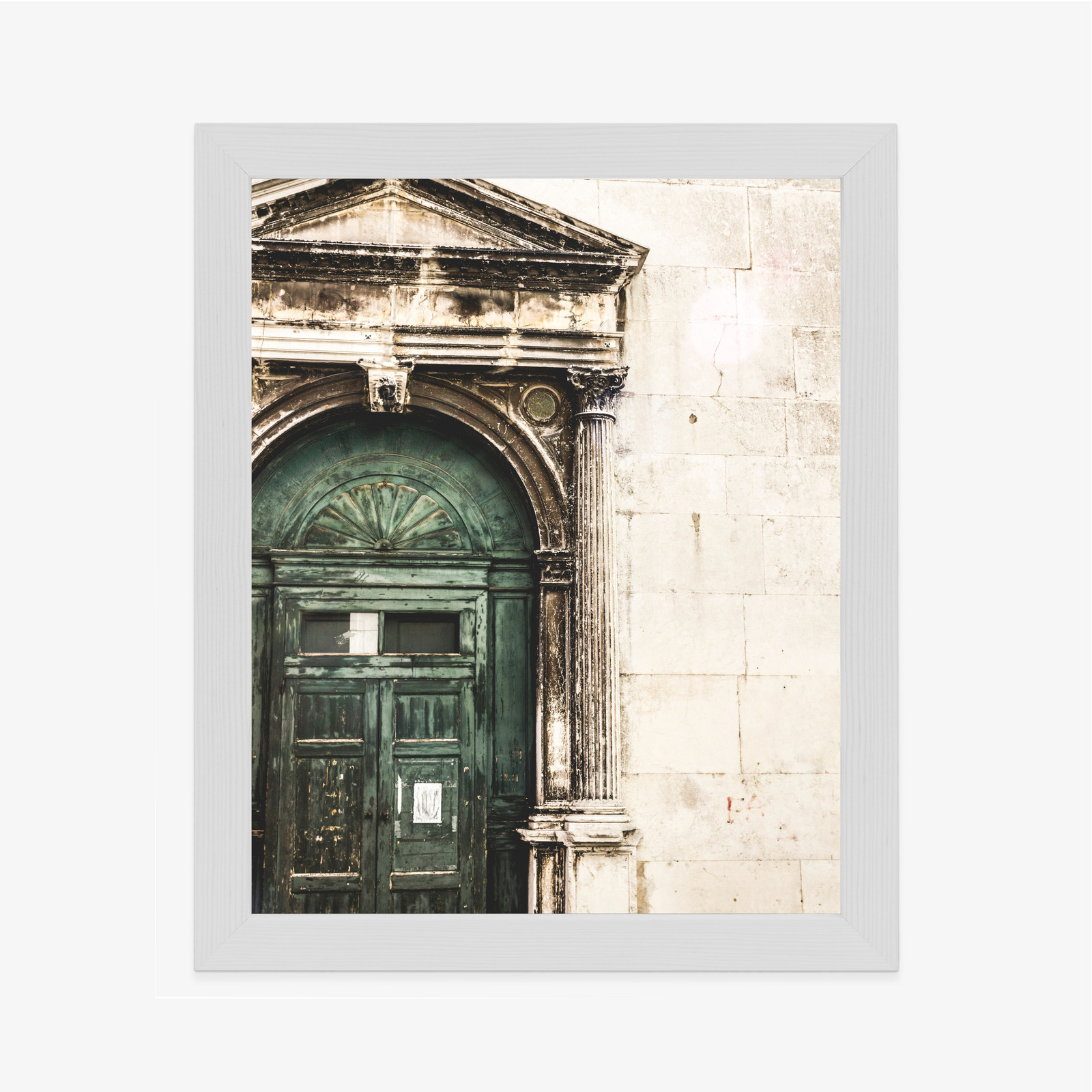 Poster Alte Architekturtür In Venedig Rahmen Aluminium Farbe Schwarz – Bild 6